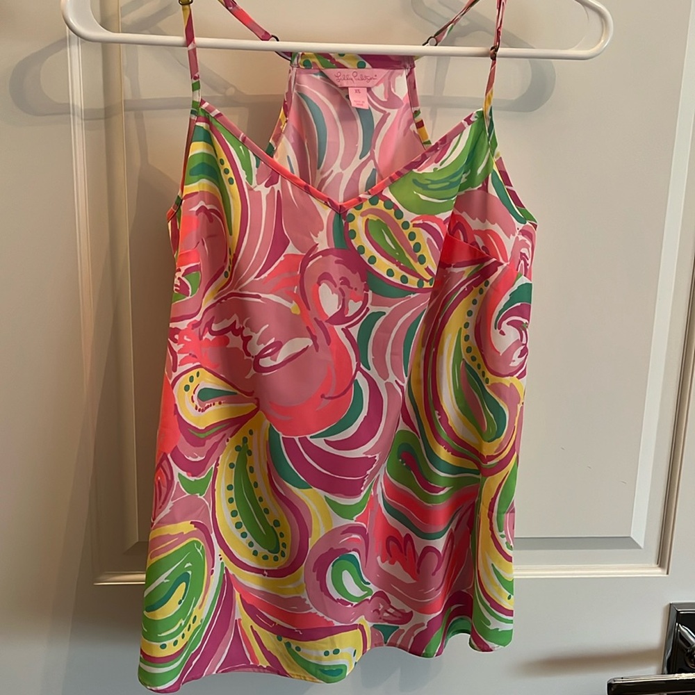 Lilly Pulitzer Racer Back Halter Top size XS.